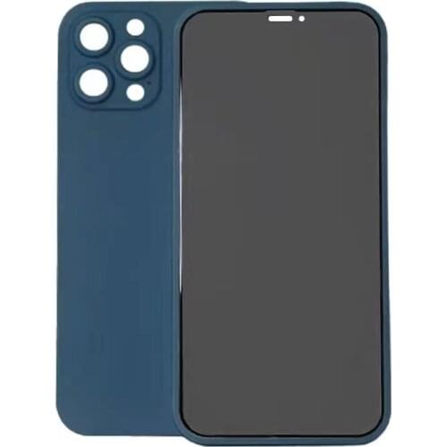 New Anti Peek Tempered Film in Ultra-Thin Colorful Mobile Phone Case for iPhone 12 mini pro max 5.4 6.1 6.7 50pcs