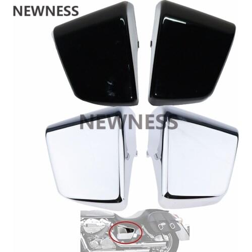 A Pair Motorcycle Chrome Battery Side Fairing Cover For Honda Shadow ACE750 VT400 1997-2003 VT 750 2001 2002