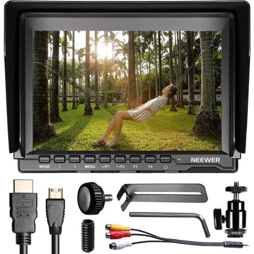 Neewer IPS Screen Camera Field Monitor support 4k input for Sony Canon Nikon Olympus DSLR/Camcorder Camera (Battery not Include)
