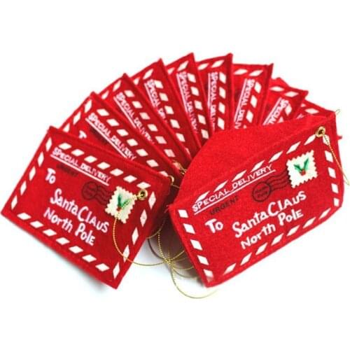 Christmas Decorations for Home Christmas Red Envelope Christmas Tree Decoration New Year 2022 Christmas Gift Navidad 1~10Pcs