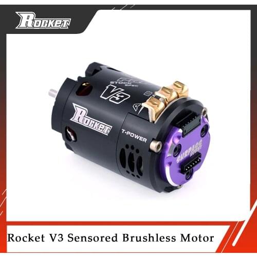 Rocket 540 V3 Pro 3.5T 5.5T 7.5T 9.5T10.5T 13.5T17.5T 21.5T Sensored Brushless Motor for Spec Stock Modified 1/10 1/12 F1 RC Car