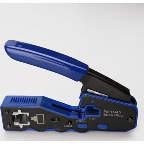 N0HC Network Tool Cable Crimper RJ45 Crimp Tool Network Wire Cutter Cat6 Cat5 Cat5e 8P8C Modular Connectors All-in-one DIY