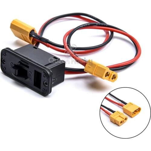 XT60 Plug Female Male for Futaba JR Receiver Power Model Control Switch XT60 Plug Charging Socket Extension Cable Leads Adapter