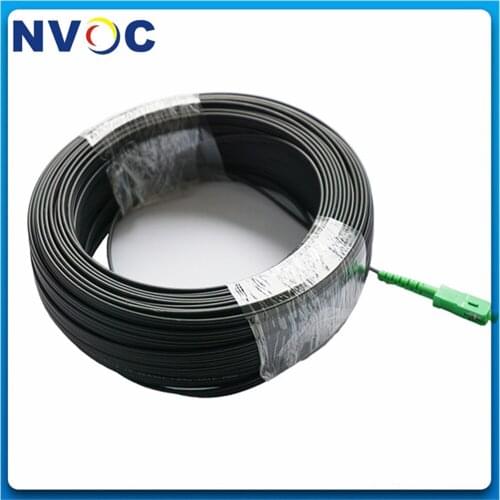 SM,2C,GJYXCH SC/APC 100M FTTH Patch Cord Outdoor 2cores SCAPC Duplex FTTH Drop Patch Cable SC/APC SM/DX G657A1 Fiber Jumper
