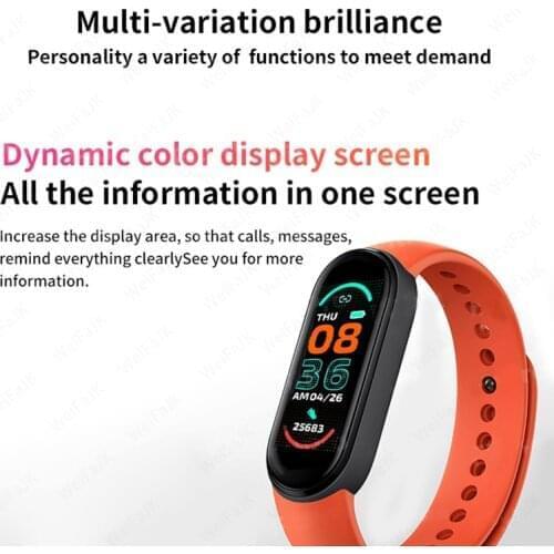2021 M6 Smart Band Watch Ladies Mens Watch Sphygmomanometer Sports Fitness Bracelet Apple Xiaomi Android