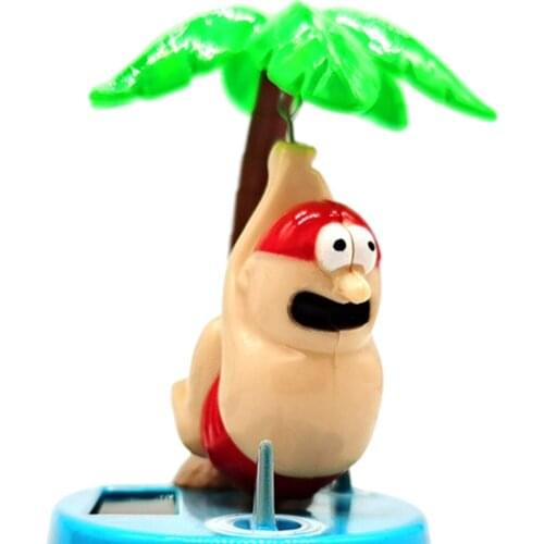 Solar Powered Dancing Dolls Swinging Shark Window Car Decor