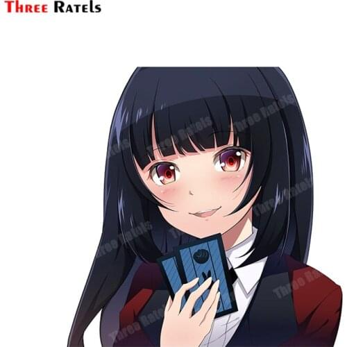 Three Ratels B314 House Pet Yumeko Sticker For Passat B6 Anime Car Sticker Vinyl Material Motorcycle Decals