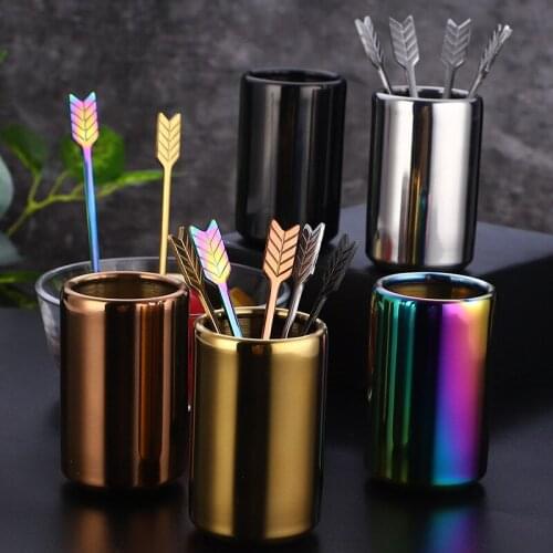304 stainless steel fruit fork hotel snack fork bread sign titanium small fork coffee stir bar