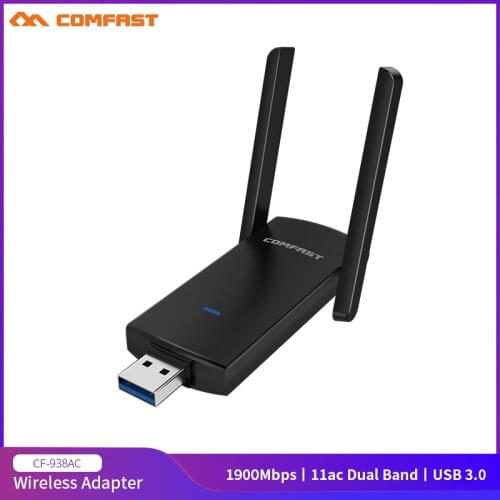 High Power 1900Mbps Dual Band 2.4G & 5GHz Wireless Adapter USB3.0 RTL8814AU Chip Support 256QAM Wireless AC Network Card