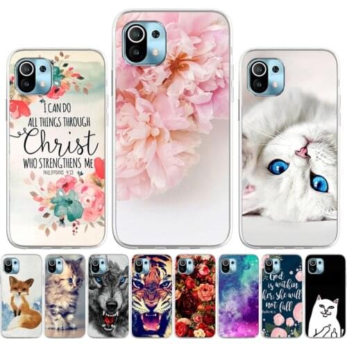 Protective Case For Xiaomi Mi 11 Cases Silicon Cute Cat Animal Phone Bumper Xiaomi Mi 10 Ultra 10T Lite Note10 Pro T Mi10 Cover