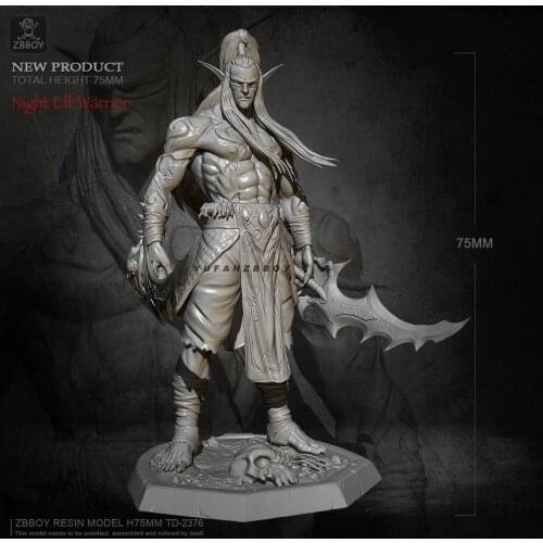 75MM Resin model kits self-assemlbed TD-2376