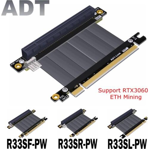 PCI-E 3.0 X16 Extension Cable Adapter Riser Pcie 16x Support for Nvidia RTX3060 Graphics Card ETH Multi-card Mining