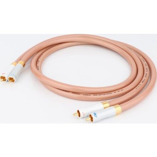 Shark Wire SP18122G Silver Plated Audio RCA Signal Cable With Gold Plated RCA To RCA plug connector