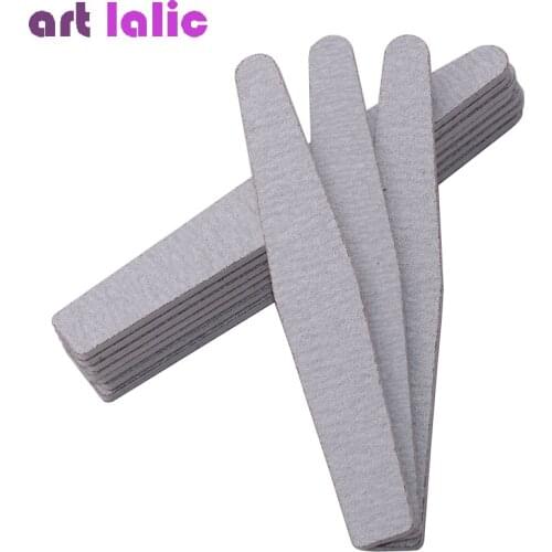 Diamond Emery File 50Pcs/lot Emery Board Grey Sandpaper 80 -100 Nail Files for Nail Art Manicure Pedicure Tools
