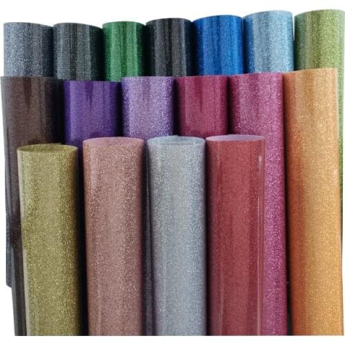 Free shipping 1 piece 25cmx50cm TPU Glitter Heat Transfer Vinyl DIY Heat Press Machine T-shirt Iron On HTV Printing