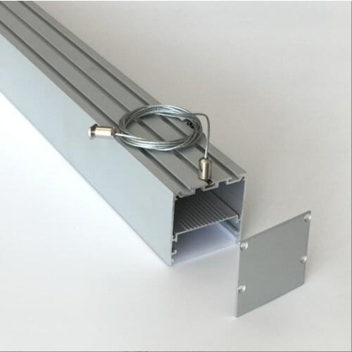 Free Shipping high quality Big size ceiling mounted 60mm aluminum led channel for linear light 1.8m/pcs 30pcs/lot