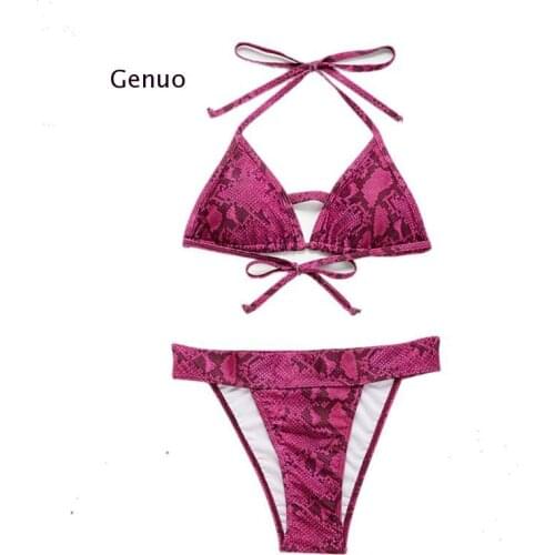 Snake Bikini Sets High Waist Swimsuit Womens Two Pieces Swimwear High Leg Cut Swimming Suit 2021 Summer Beach Sexy Bathing Suits