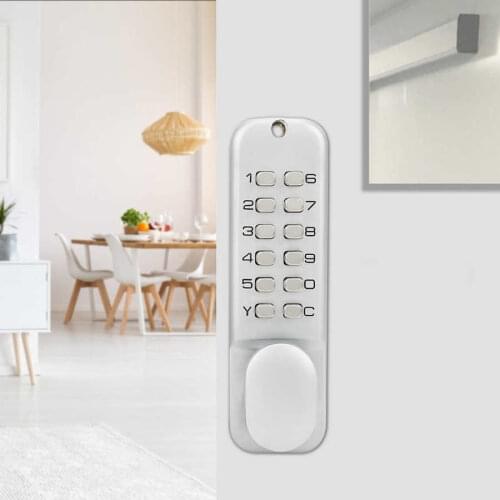 Zinc Alloy Keyless Double-Sided Mechanical Combination Lock Password Lock with Keys Courtyard Door Coded Lock