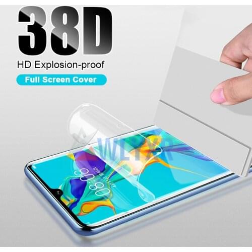 38D Hydrogel Film For Huawei Honor 9X 8X Full Cover For Huawei Nova 5 5i 4E 3i 3E P Smart Z Honor 20 Pro Lite 20i 10i Not Glass