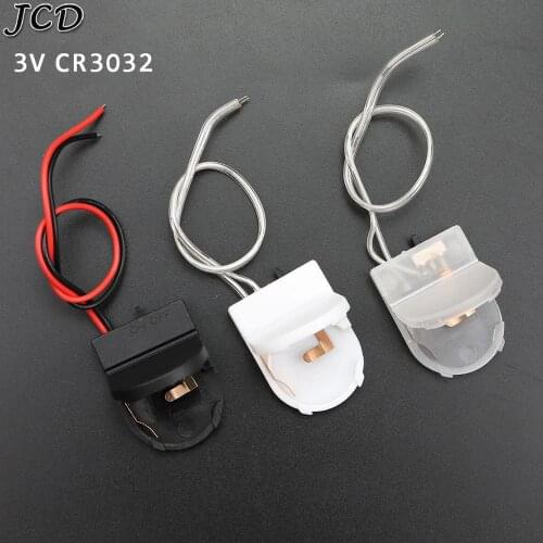 JCD 1PCS CR2032 Button Coin Cell Battery Socket Holder Case Cover With ON-OFF Switch 3V battery Storage Box