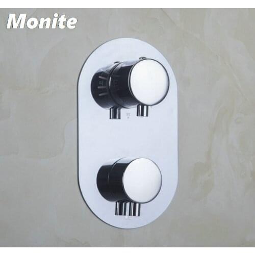 Bathroom Torneira Thermostat Control Valve Bathroom Round Mixing Valve Switch Wall Mount 5523 Bath/Shower Mixer Mixer Tap Faucet