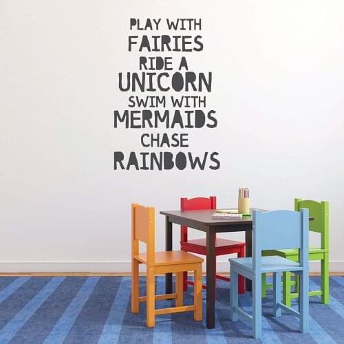 Classic sentence Wall Sticker Removable Self Adhesive Watercolo Removable Vinyl Mural Wallpaper Decal Creative Stickers