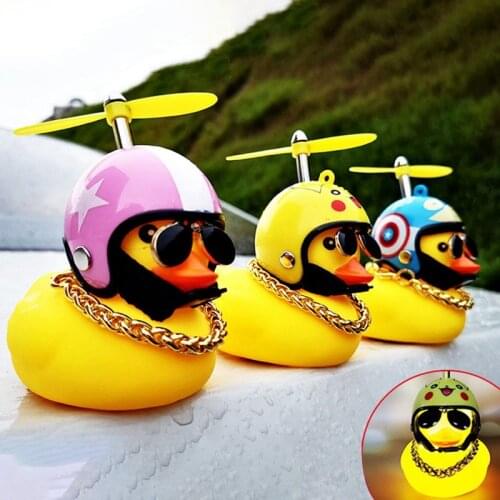 Cartoon Shape Bicycle Bells Lightweight Durable Cute Duck Headlight Bike Cycling Decor Riding Hat Horn Child Car Tools 1PCS