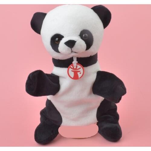 25cm Animal Hand Puppets Panda Puppets Baby Toys Stuffed Baby Plush Toys Happy Family Fun Hand Kids Learning & Educational Toy
