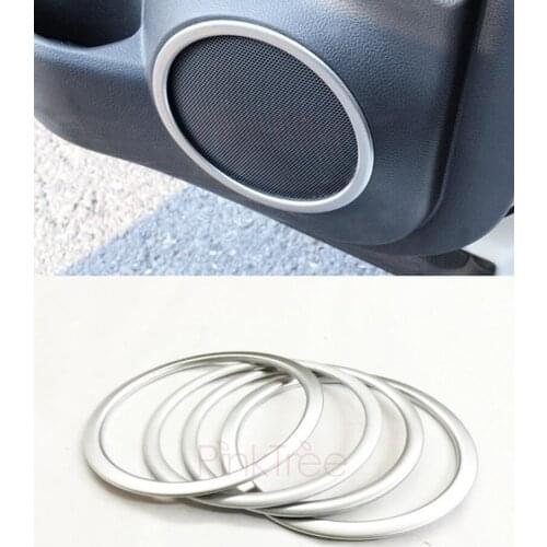 Matte Chrome Speaker Box Plated Ring For Nissan Qashqai J11 2014 2015 2016 2017 2018 Chrome Car Styling Sticker Accessories