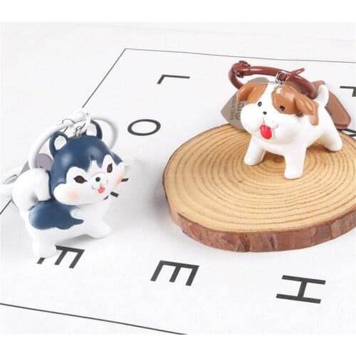 Creative Cartoon Wire Rope Keychain Pendant Personalized Key Ring Ring Couple A Pair of Simple Ornaments Car key bag accessories