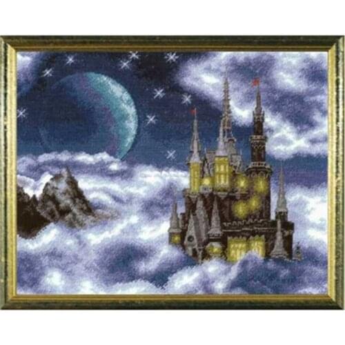 Cloud Castle patterns Counted Cross Stitch 11CT 14CT 18CT DIY wholesale Chinese Cross Stitch Kits Embroidery Needlework Sets