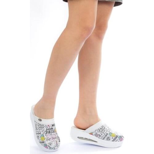 ORTHOPEDIC SABO SLIPPERS DOCTOR NURSE HOSPITAL ASCI SLIPPERS QUUEN HEART PATTERN