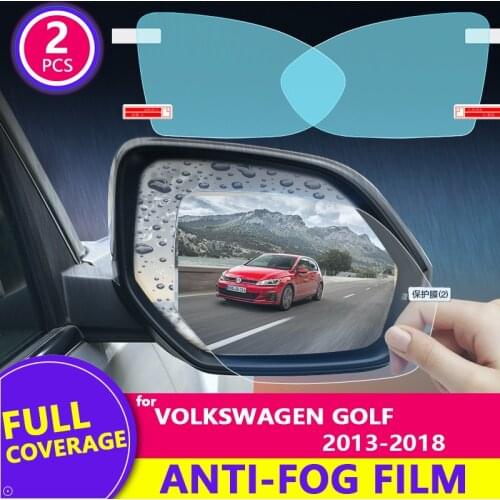 For for VW Golf MK7 2013-2018 Rearview Mirror Film HD Anti-Fog Anti-Scratch Rainproof Auto Mirror Sticker Accessories