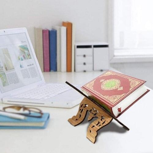 Book Stand Creative Assemble Wood Colored Printed Reading Book Organizer Holder for Home