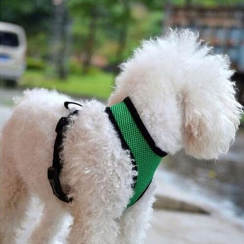 2019 Adjustable Soft Breathable Dog Harness Nylon Mesh Vest Harness For Dogs Pets Collar Pets Chest Strap Leash Vest Rope 874760