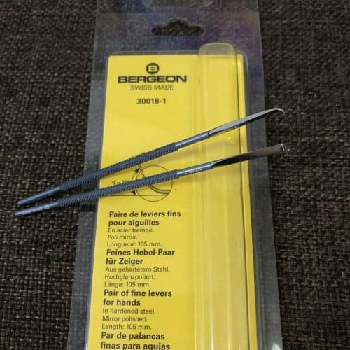 Bergeon 30018-1pair of fine levers for hands Mirror polish tips for watch tools