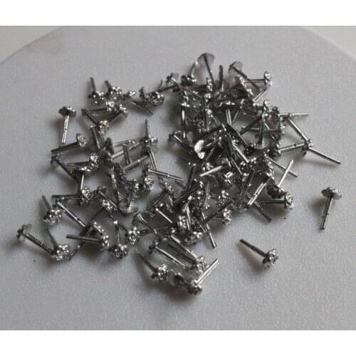 AILAIKI Toy Fashionable Plum Blossom Design Ear Stud Silver Earrings For 30cm Girl Doll Electroplating Eardrops Dolls Jewellery