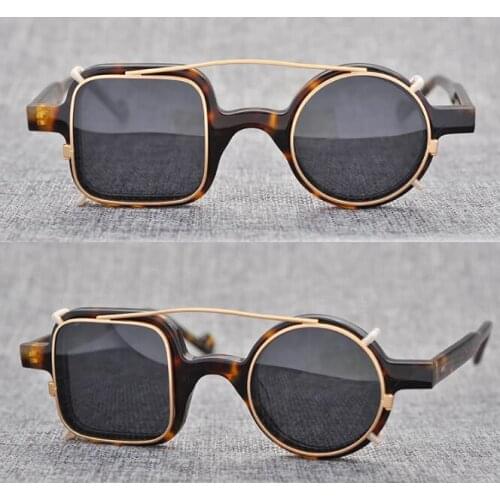 LKK UNISEX Iron man sunglasses can be worn with short sighted sunglasses Two Lens glasses UV400