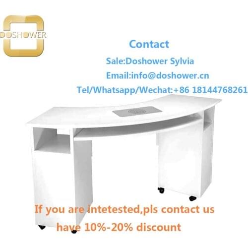 Modern manicure table with equipment manicure pedicure for vented nail table