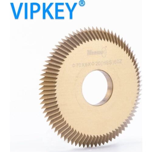 A14 70*6*20mm key machine saw blade 80Z double-side polygon cutter titanizing key cutting machine cutter spare parts