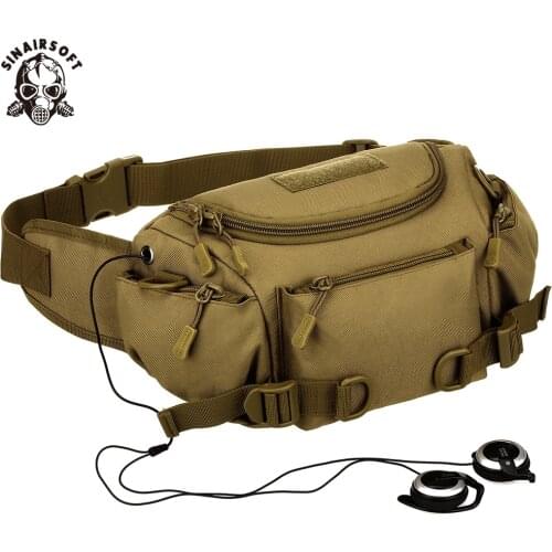 Tactical Military Climbing Trekking Hiking Riding Cycling Camping Waist Bag Camouflage Dual-use Pouch Dry Sport Messenger Bags