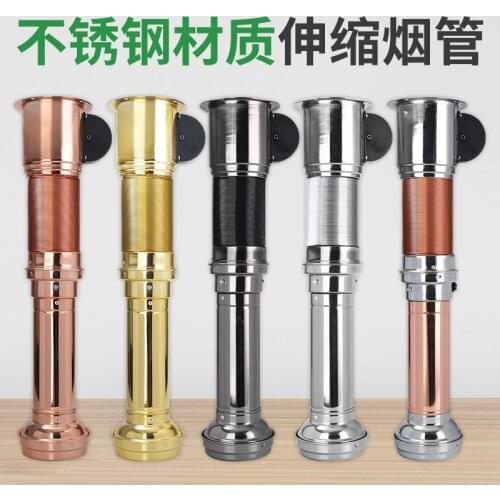Korean style BBQ electric upper exhaust thickening stretching drawing pipe barbecue shop smoking tube telescopic chimney