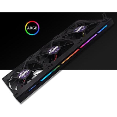 Graphics Card Cooling Fan 3 x 90mm 3Pin 5V 0.36A Cooler Fan VGA Fan with ARGB Light Strip Support Aura SYNC/MSI Dropshipping