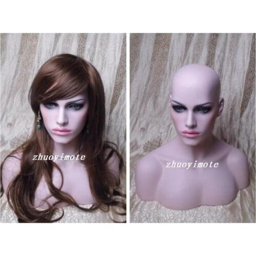 High Quality Fiberglass Realistic Mannequin Dummy Head,Mannequins Display,Wigs Hat Jewelry Mannequin Head Display