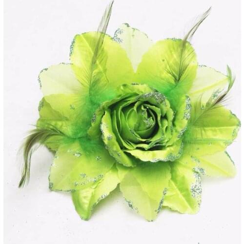 Green Sunflower Elastic Head Bands Women Hair Accessories Hairpins Female Girls Fashion Headwear Woman Hair Ornament 1pcs