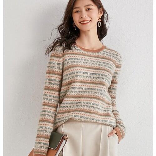 Adishree 2021 woman winter 100% Cashmere sweaters and autumn knitted Pullovers High Quality Warm Female thickening O-neck