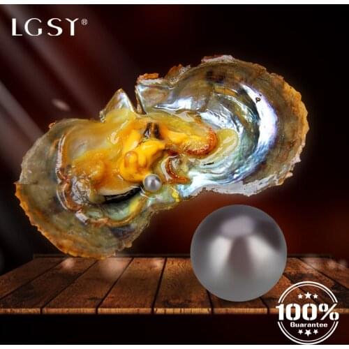 LGSY 6-7mm Seawater Akoya Pearls High Quality Natural Seawater Oyster Bead Jewelry Making Jewelry Pearl Chocolate Color 10PCS