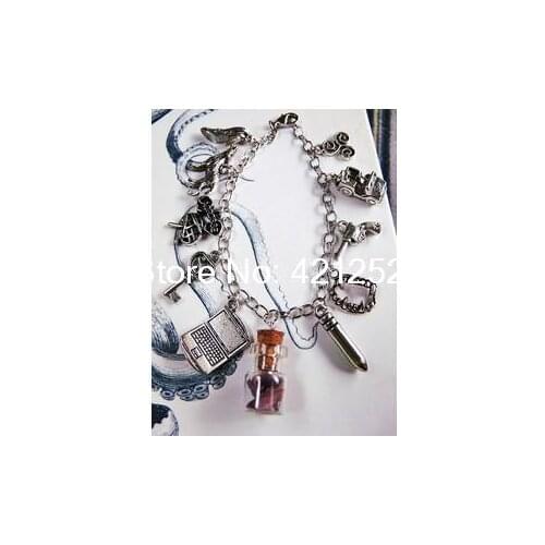12pcs/lot Teen Wolf Inspired Charm Bracelets Jewelry Gift