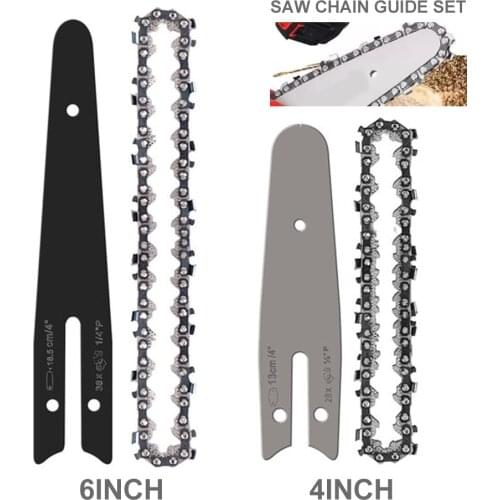 2 Replacement 4/6-inch Chain Saws Replacement Chainsaw Guide Plate Hand-held Chain Saw Accessories For Wood Cutting