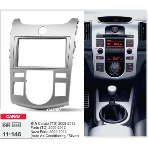 CARAV 11-146 Top Quality Radio Fascia for KIA Cerato (TD), Forte (TD), Naza Forte Stereo Fascia Dash CD Trim Installation Kit